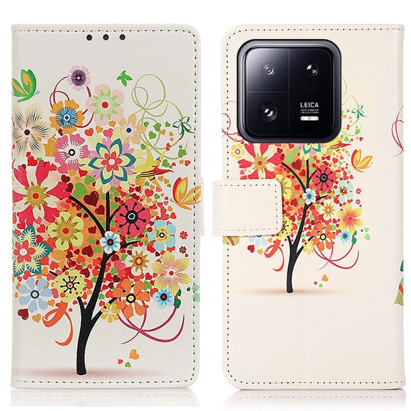 Custodia in pelle Xiaomi 13 Pro Albero In Fiore