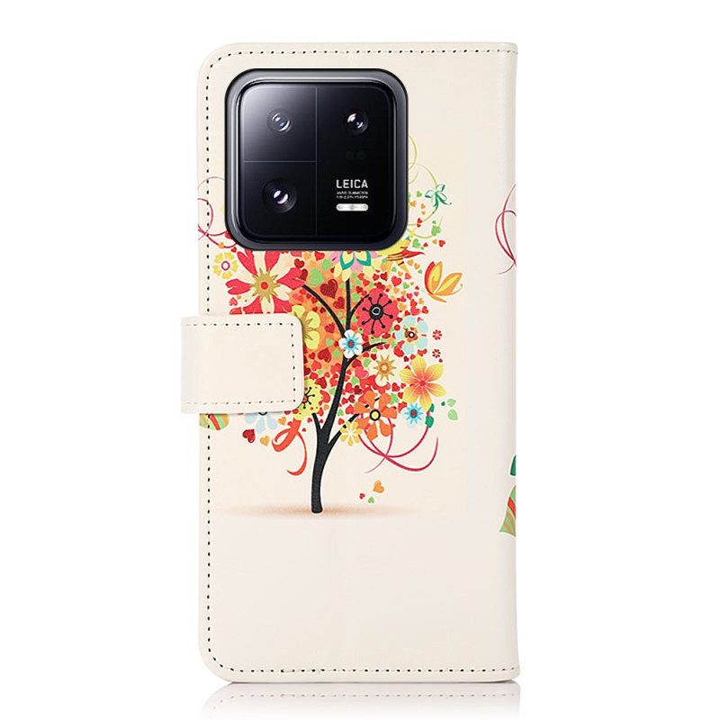 Custodia in pelle Xiaomi 13 Pro Albero In Fiore