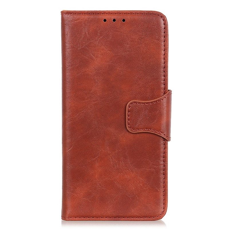 Custodia in pelle Xiaomi 13 Pro Chiusura Reversibile In Pelle Crosta