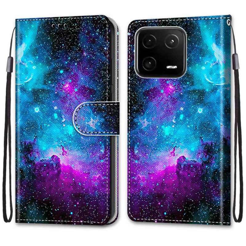 Custodia in pelle Xiaomi 13 Pro Cielo Cosmico