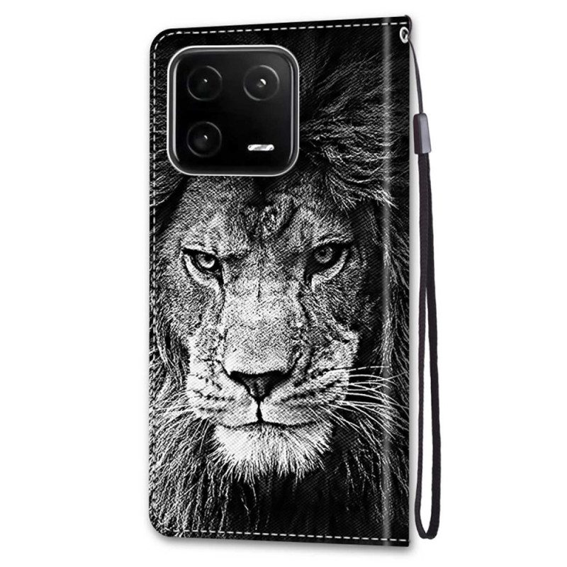 Custodia in pelle Xiaomi 13 Pro Cordino Leone