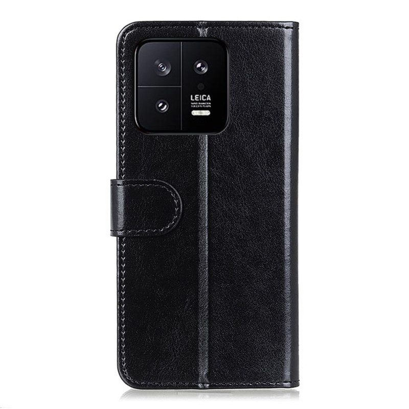 Custodia in pelle Xiaomi 13 Pro Finta Pelle Verniciata