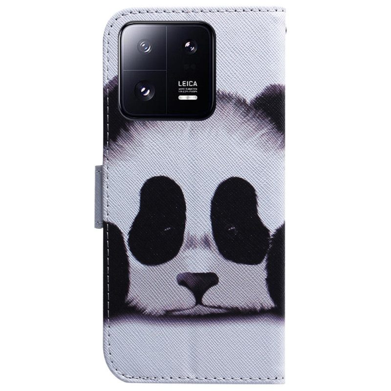 Custodia in pelle Xiaomi 13 Pro Panda Strappy