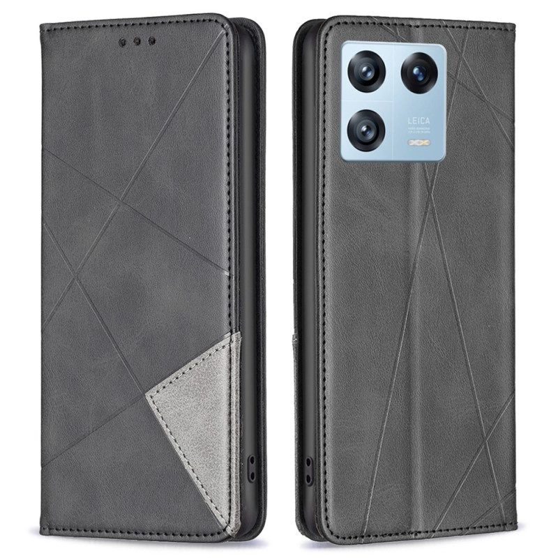 Folio Cover Xiaomi 13 Pro Custodia in pelle Diamanti