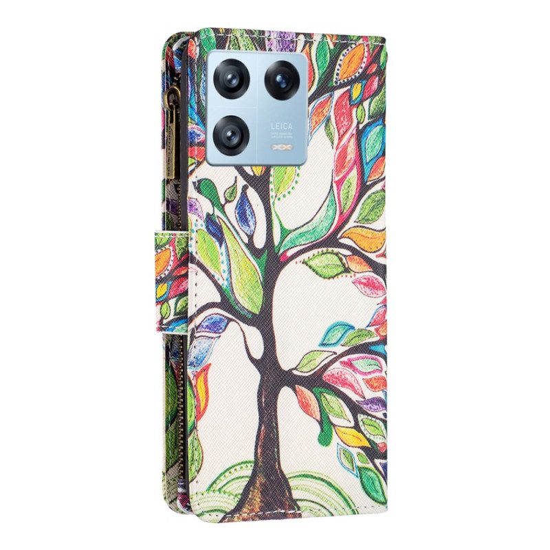 Folio Cover Xiaomi 13 Pro Tasca Per Albero Con Cerniera