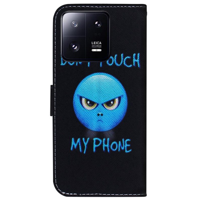 Folio Cover Xiaomi 13 Pro Telefono Emoji Con Cordino