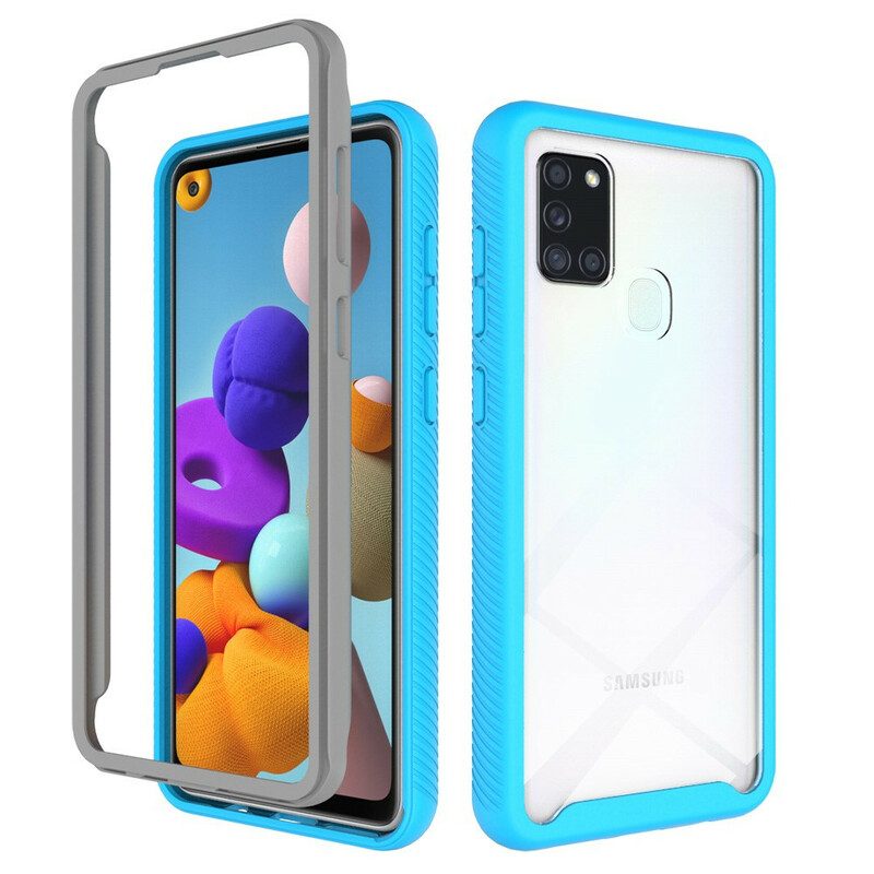 Cover Samsung Galaxy A21s Bordi In Silicone Dal Design Ibrido