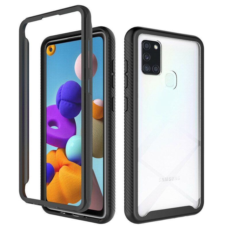 Cover Samsung Galaxy A21s Bordi In Silicone Dal Design Ibrido