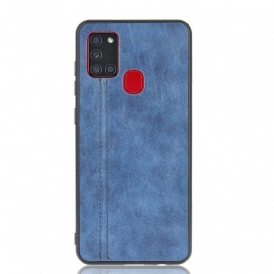 Cover Samsung Galaxy A21s Effetto Pelle Couture