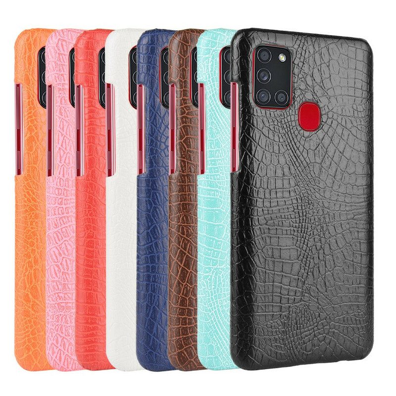 Cover Samsung Galaxy A21s Effetto Pelle Di Coccodrillo