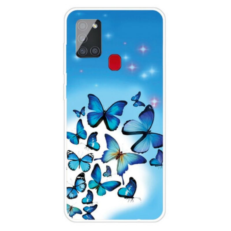 Cover Samsung Galaxy A21s Farfalle Farfalle