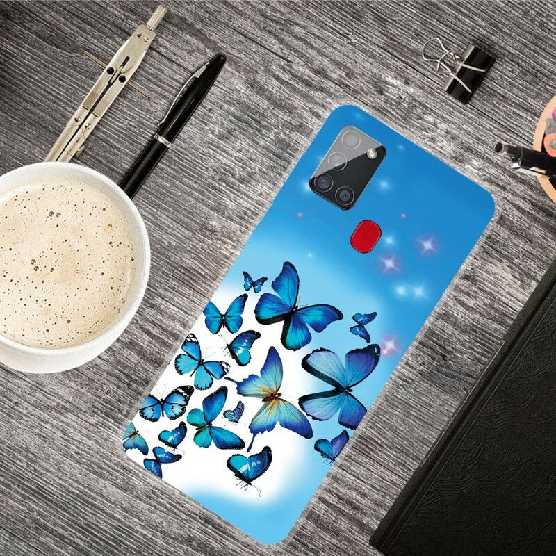 Cover Samsung Galaxy A21s Farfalle Farfalle