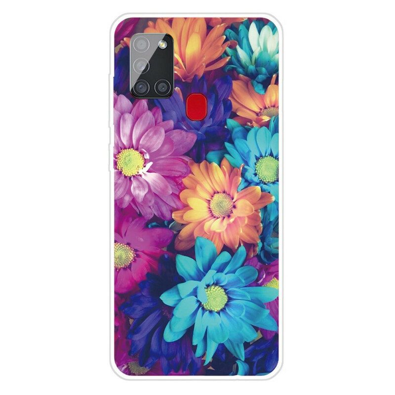 Cover Samsung Galaxy A21s Fiori Flessibili