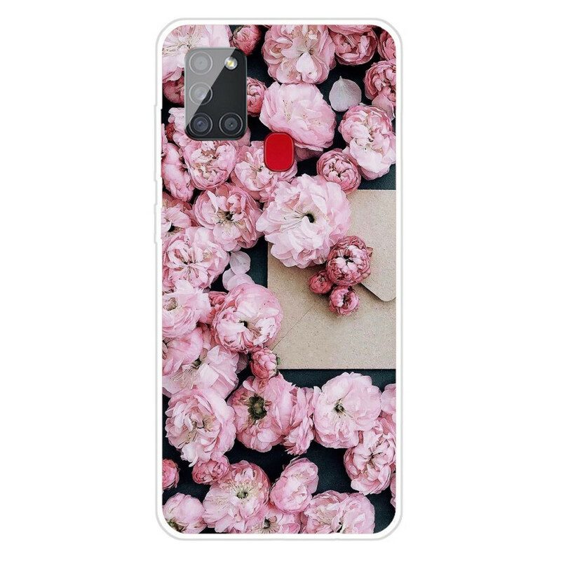 Cover Samsung Galaxy A21s Fiori Intensi