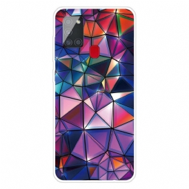 Cover Samsung Galaxy A21s Geometria Flessibile