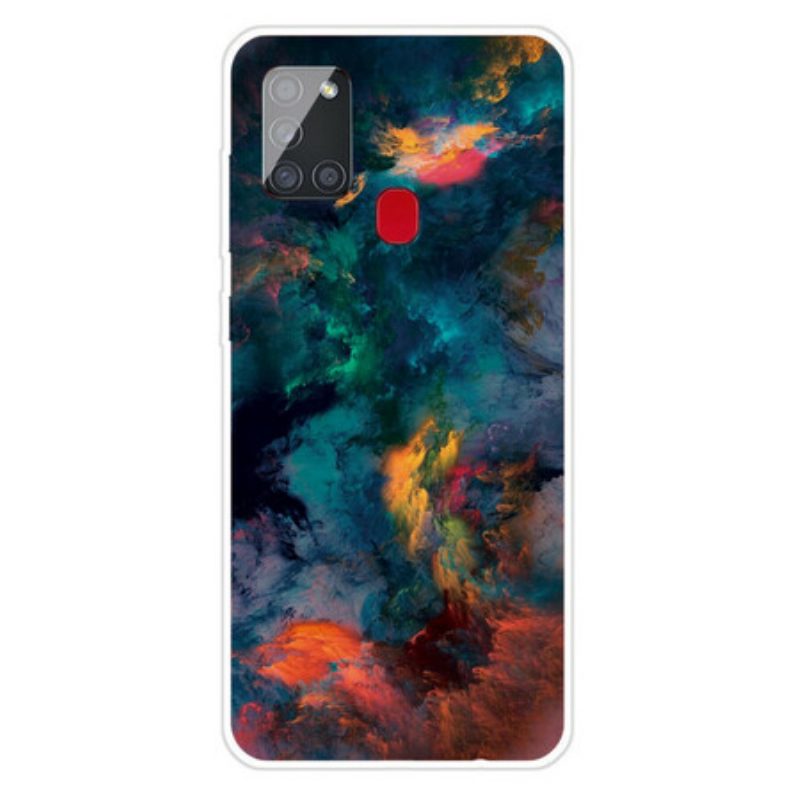 Cover Samsung Galaxy A21s Nuvole Colorate