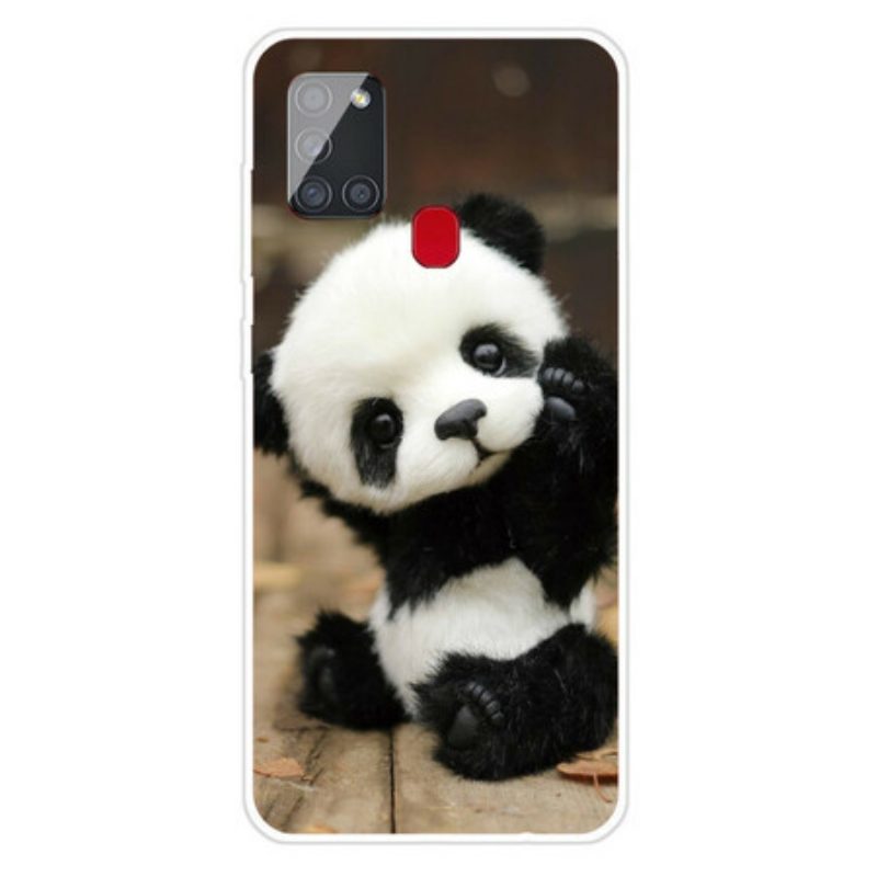 Cover Samsung Galaxy A21s Panda Flessibile