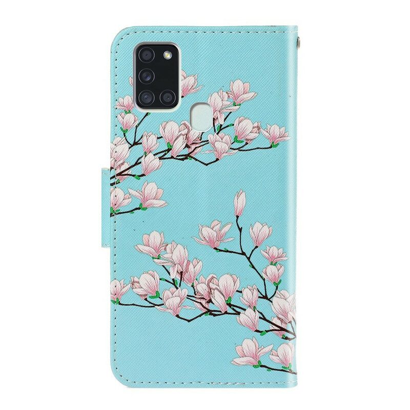 Custodia A Portafoglio Samsung Galaxy A21s Arbusto Strappy