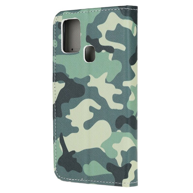 Folio Cover Samsung Galaxy A21s Camuffamento Militare