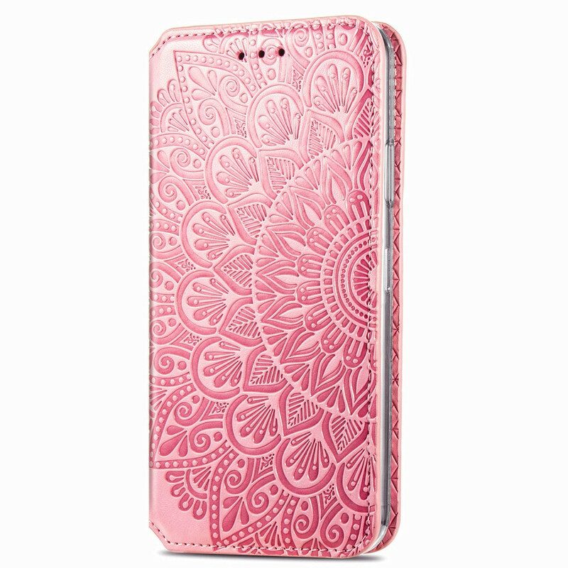 Folio Cover Samsung Galaxy A21s Custodia in pelle Mandala