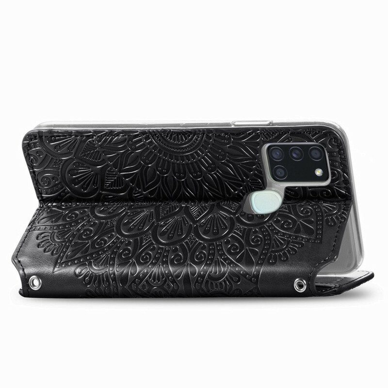 Folio Cover Samsung Galaxy A21s Custodia in pelle Mandala