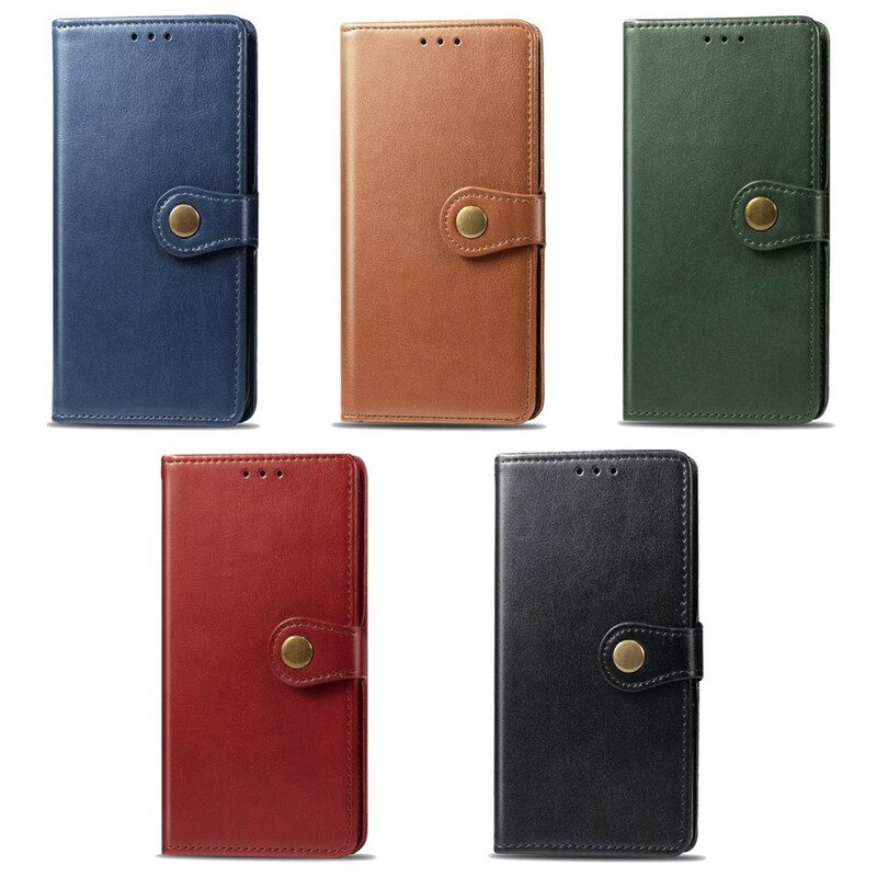 Folio Cover Samsung Galaxy A21s Ecopelle E Chiusura Vintage