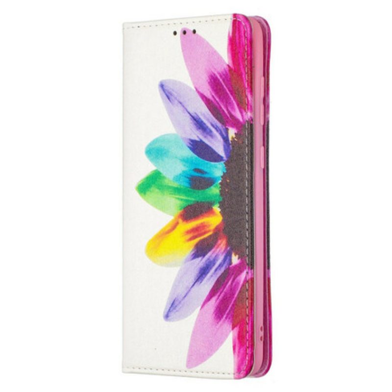 Folio Cover Samsung Galaxy A21s Fiore Dell'acquerello