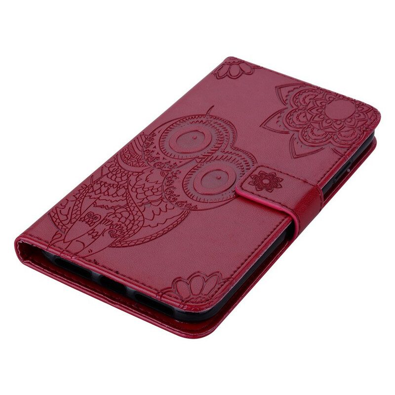 Folio Cover Samsung Galaxy A21s Gufo Mandala E Cordino