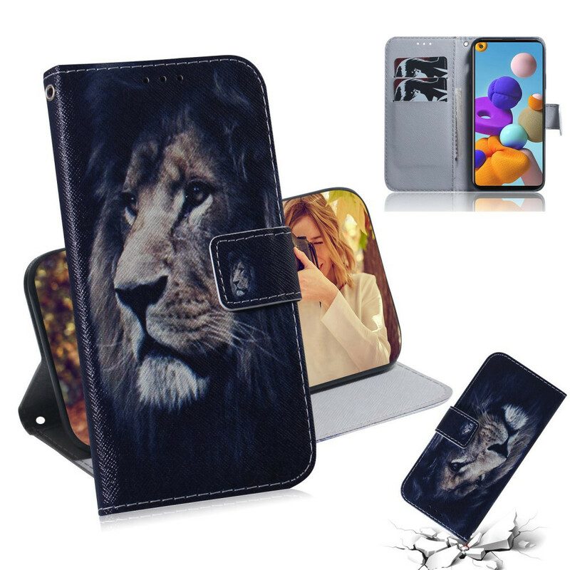 Folio Cover Samsung Galaxy A21s Leone Sognante