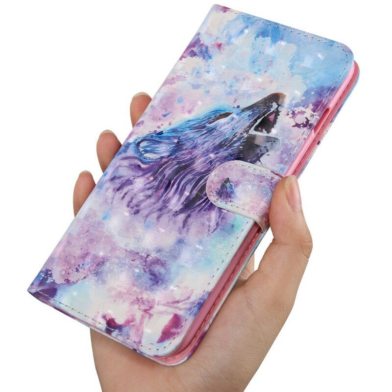 Folio Cover Samsung Galaxy A21s Lupo Dell'acquerello