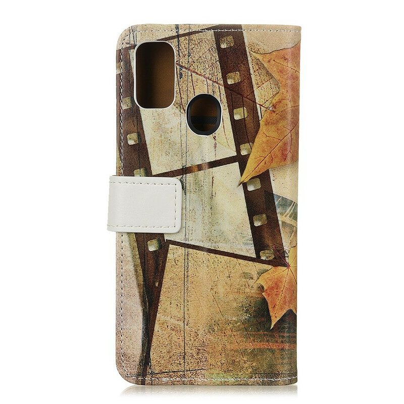 Folio Cover Samsung Galaxy A21s Torre Eiffel In Autunno