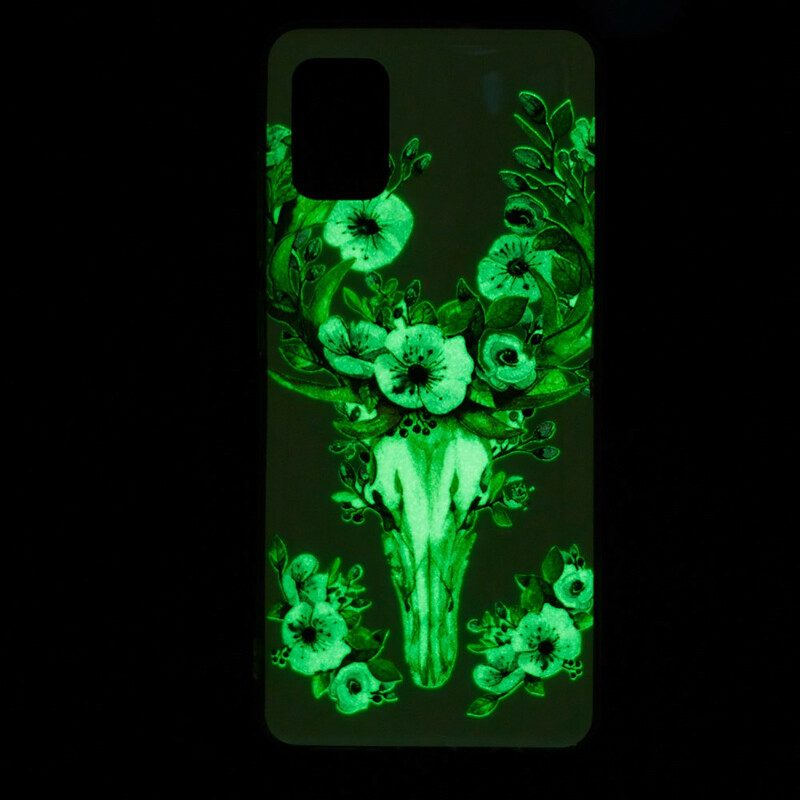 Cover Xiaomi Mi 10 Lite Alce Floreale Fluorescente