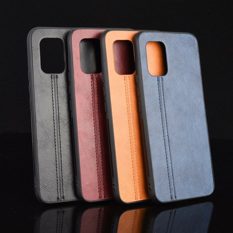 Cover Xiaomi Mi 10 Lite Effetto Pelle Couture