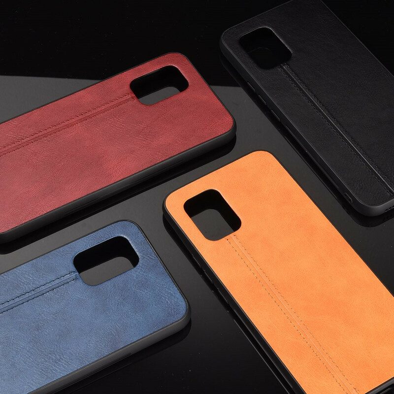 Cover Xiaomi Mi 10 Lite Effetto Pelle Couture