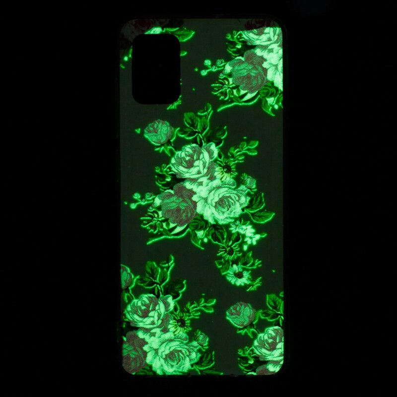 Cover Xiaomi Mi 10 Lite Fiori Liberty Fluorescenti