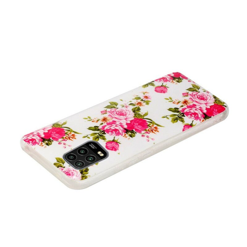 Cover Xiaomi Mi 10 Lite Fiori Liberty Fluorescenti