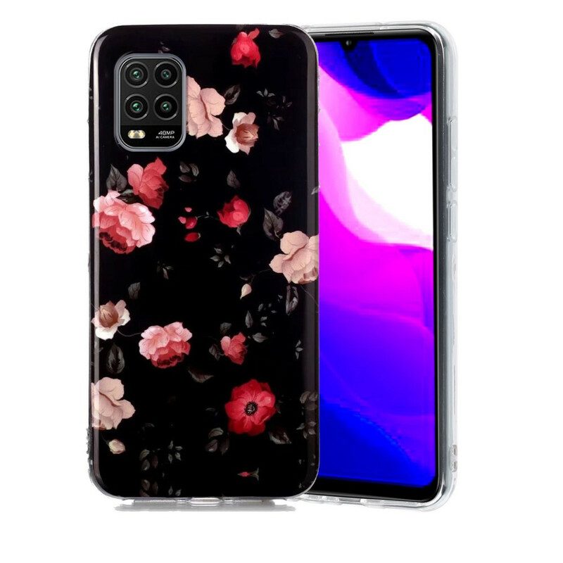 Cover Xiaomi Mi 10 Lite Floreali Fluorescenti