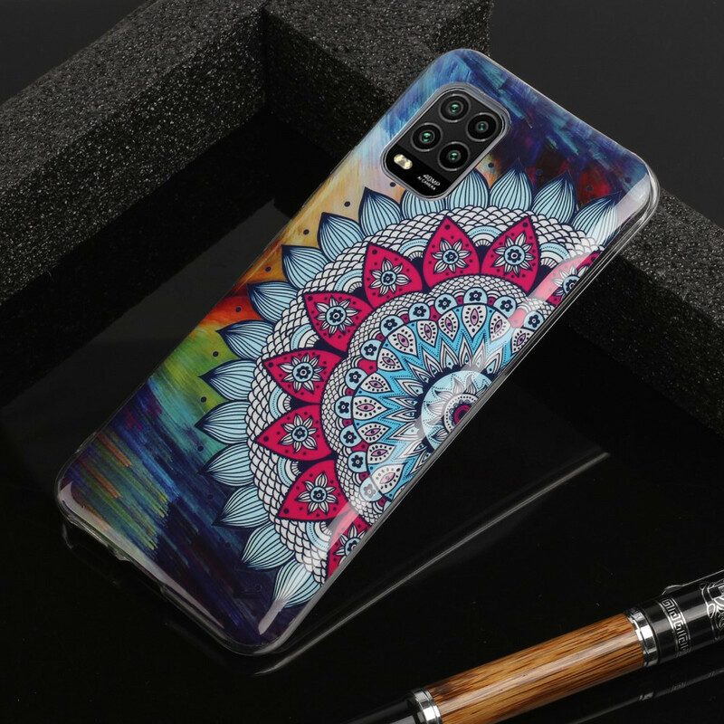 Cover Xiaomi Mi 10 Lite Mandala Colorato Fluorescente