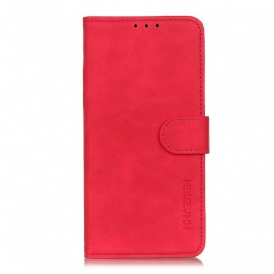 Custodia in pelle Xiaomi Mi 10 Lite Effetto Pelle Vintage Opaca Khazneh