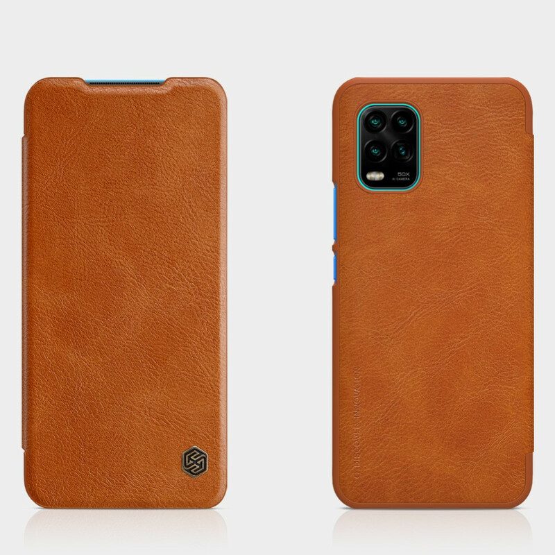 Folio Cover Xiaomi Mi 10 Lite Custodia in pelle Serie Nillkin Qin