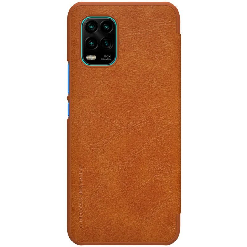 Folio Cover Xiaomi Mi 10 Lite Custodia in pelle Serie Nillkin Qin