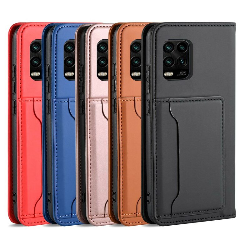 Folio Cover Xiaomi Mi 10 Lite Custodia in pelle Supporto Per Portacarte