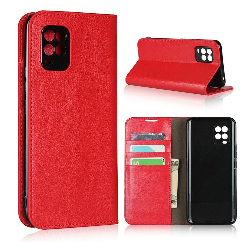 Folio Cover Xiaomi Mi 10 Lite Custodia in pelle Pelle Vera