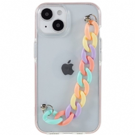 Cover iPhone 14 Plus Bracciale In Silicone Perline