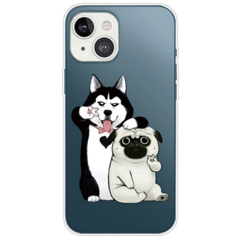 Cover iPhone 14 Plus Cani Divertenti