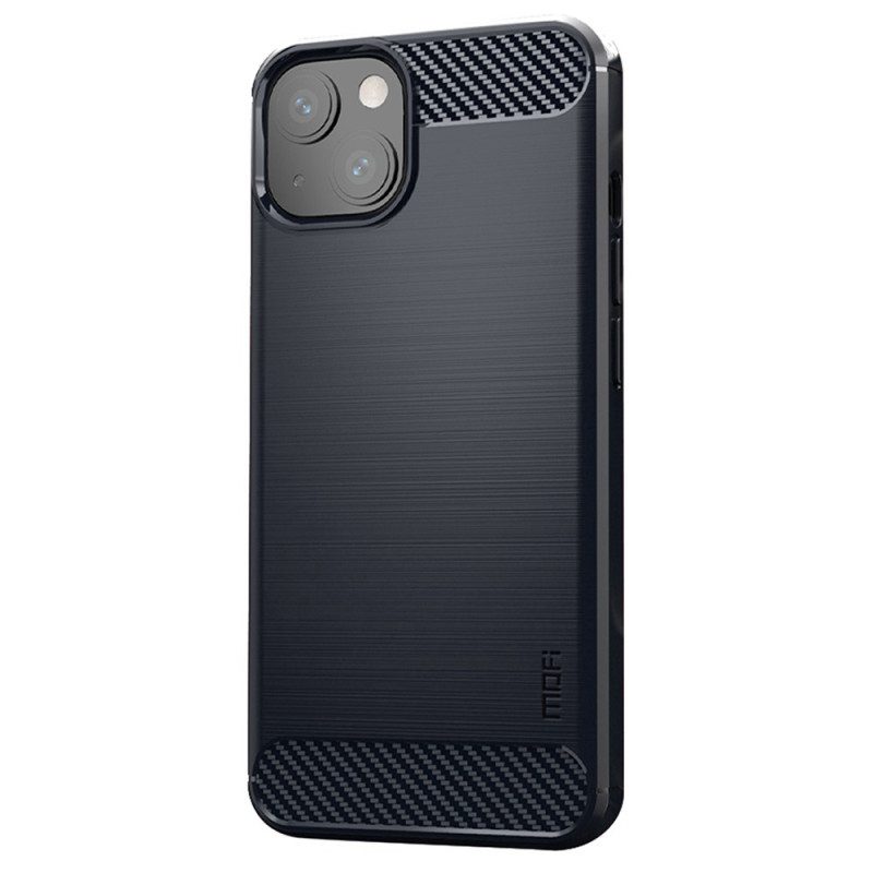 Cover iPhone 14 Plus Fibra Di Carbonio Spazzolata Mofi