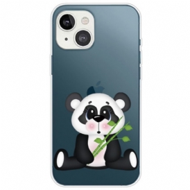 Cover iPhone 14 Plus Panda Triste Senza Soluzione Di Continuità