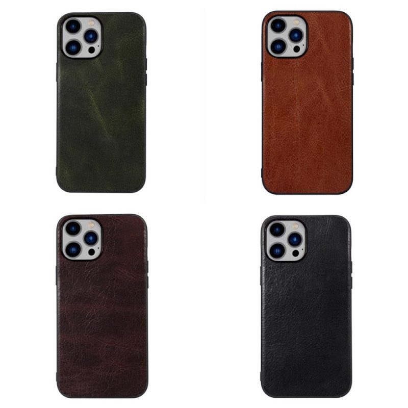 Cover iPhone 14 Plus Pelle Vera