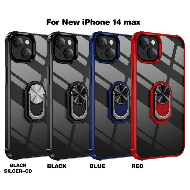 Cover iPhone 14 Plus Trasparente Con Anello-supporto