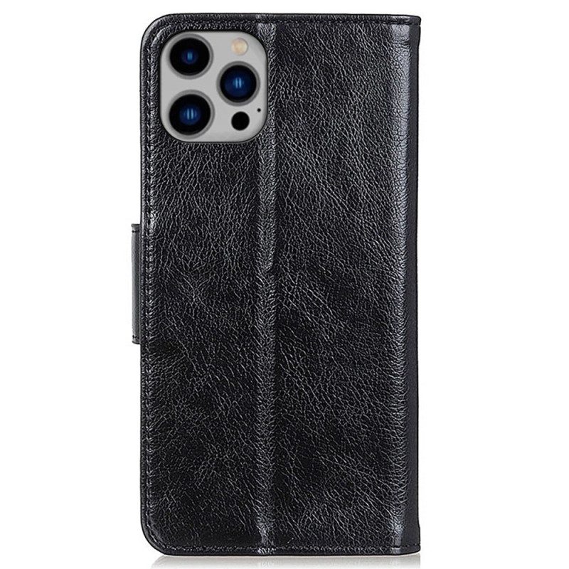 Custodia in pelle iPhone 14 Plus Crosta Di Nappa